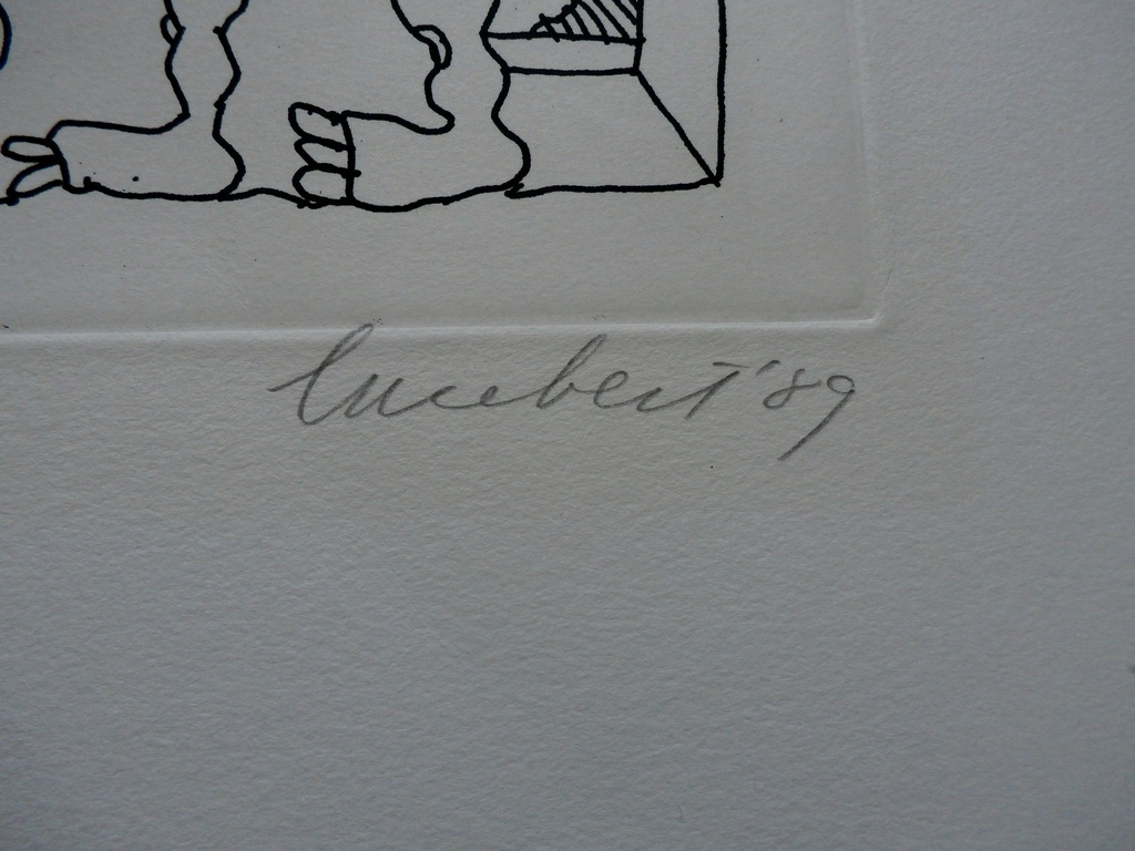 Lucebert - kleurenets/ aquatint: "Heden mijn, morgen dijn" - 1989 kopen? Bied vanaf 275!