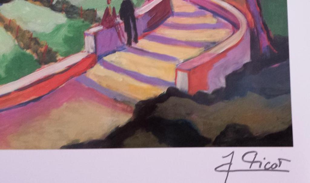 Jean claude-Picot, KleurenLitho 40,5 * 51 cm, Octobre sur la Baie de Cannes kopen? Bied vanaf 80!