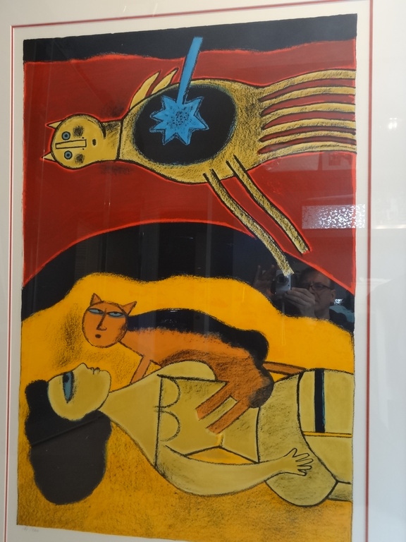 Corneille - Corneille 1999 : zeer grote lithografie 187/200 (104x69) Blauer Stern (30)  kopen? Bied vanaf 950!