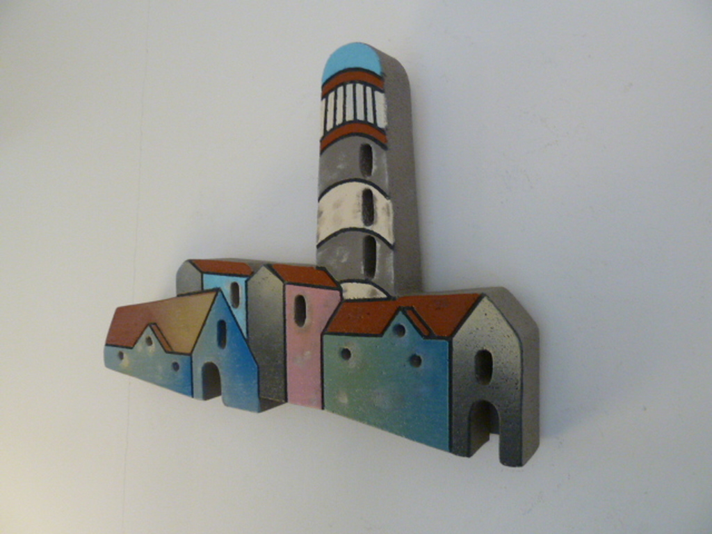 Stenen relief - “Zee/dorpsgezicht” kopen? Bied vanaf 75!