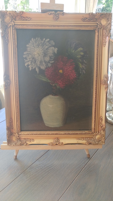 Willem Raaphorst**Olie op doek*Bloemstilleven verkocht voor € 150!