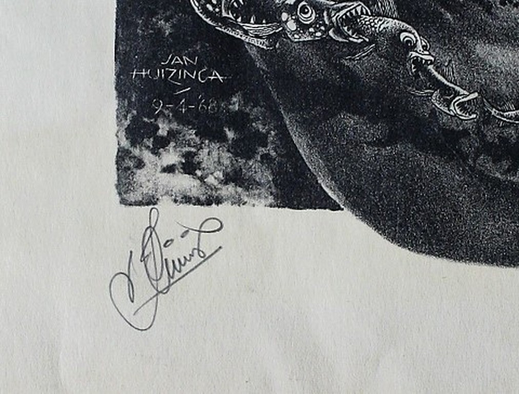 Jan Huizinga, Litho uit 1968 kopen? Bied vanaf 1!