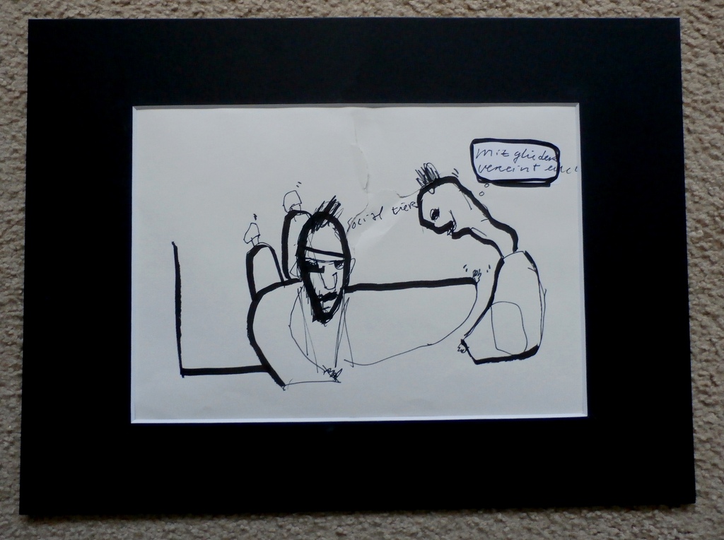 Herman Brood - tekening - Social Tier kopen? Bied vanaf 1!