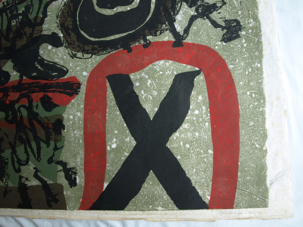 Jef Diederen : Litho – Zonder titel – Gesigneerd – 1966 – Prent 190 kopen? Bied vanaf 1!