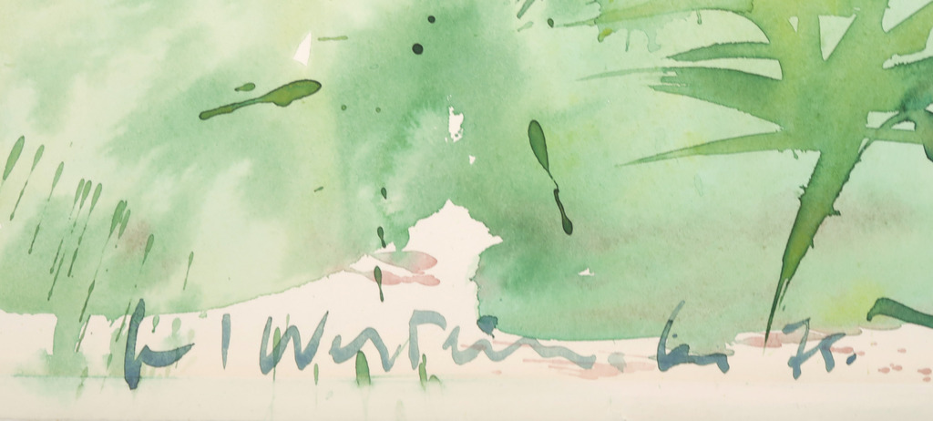 Henk Westein: Aquarel, Zonder titel II kopen? Bied vanaf 20!