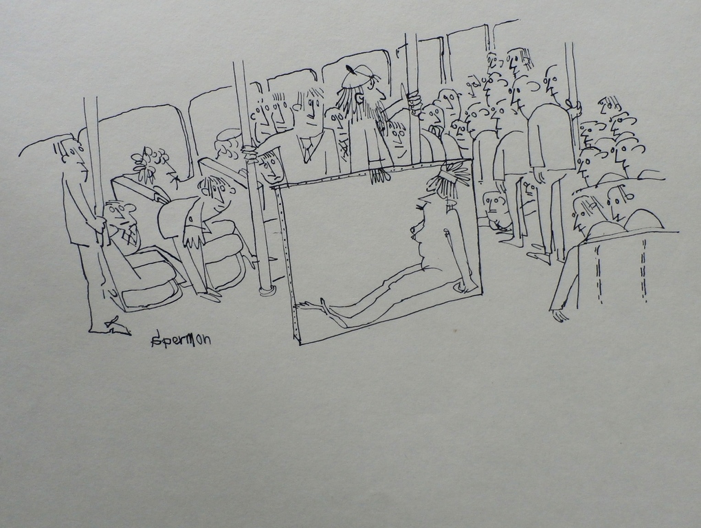 Kees Spermon - pentekening verkocht voor € 50!