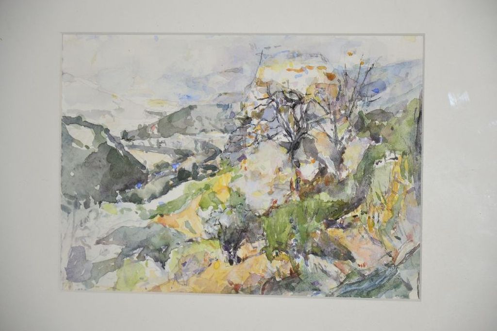 Lau Heidendael: aquarel Landschap kopen? Bied vanaf 1!