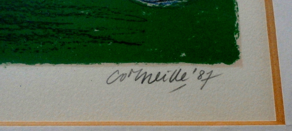 Corneille - ingelijste litho: Les Tigres amoureux 2 - 1987 kopen? Bied vanaf 199!
