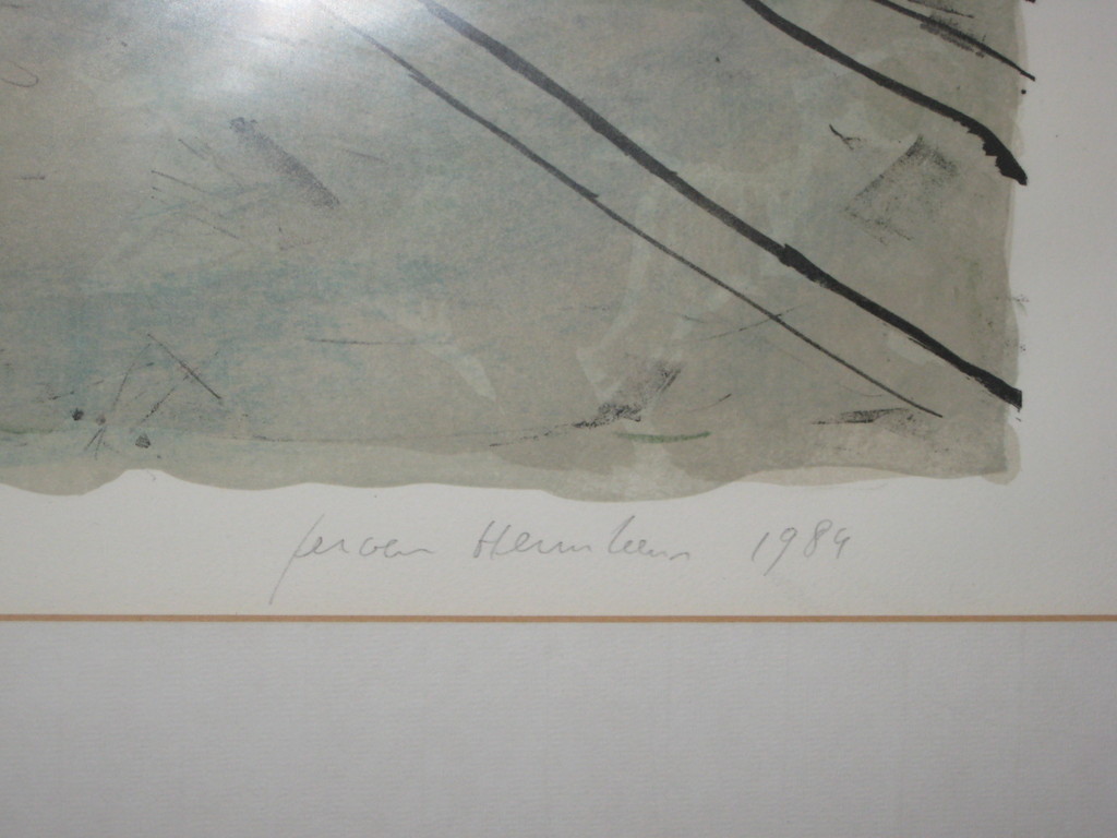 Jeroen Hermkens, kleurenlitho, Bootjes kopen? Bied vanaf 150!