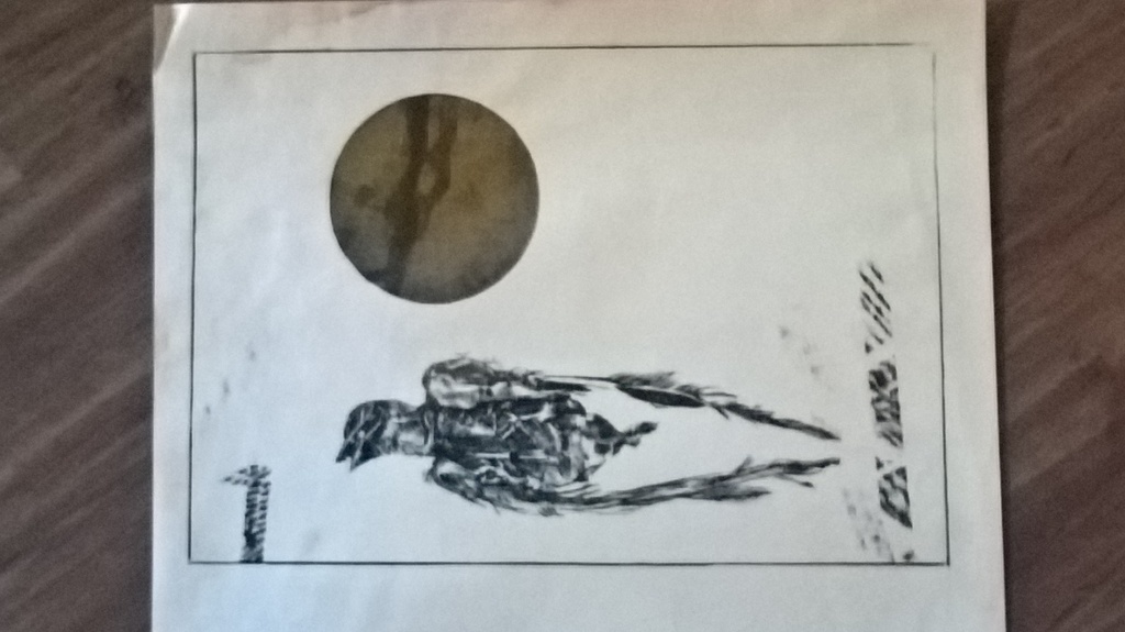 Chris/Kris Buursen, litho, zwevende vogel kopen? Bied vanaf 20!