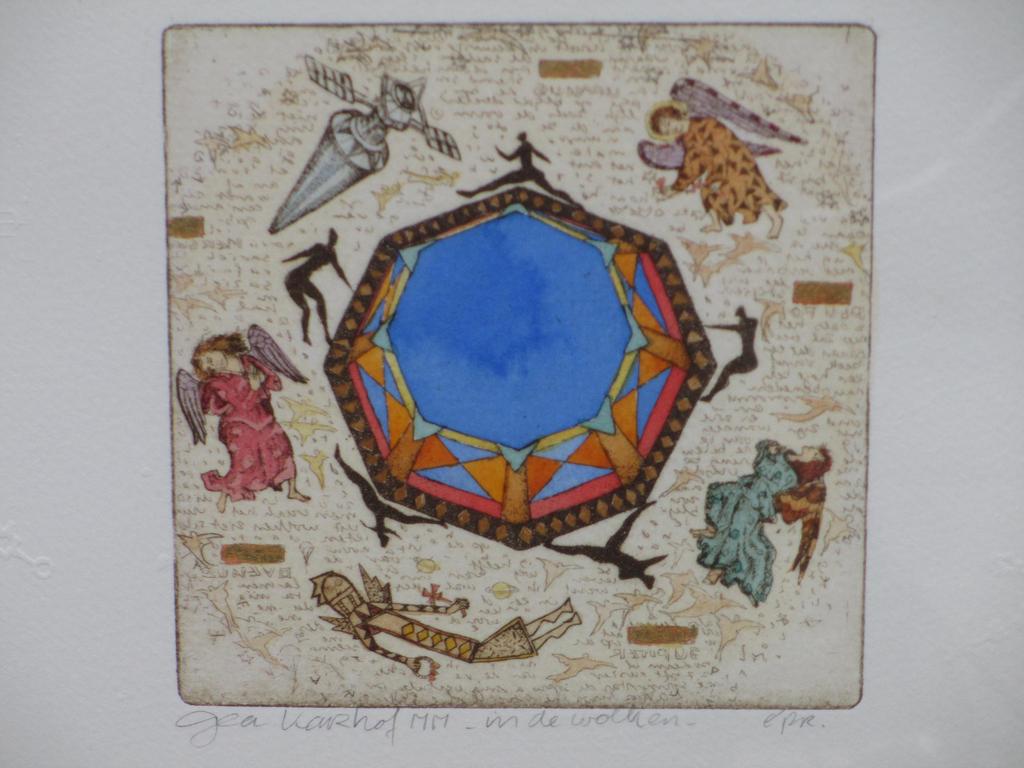 Gea Karhof, In de Wolken, Ets met bladgoud kopen? Bied vanaf 65!