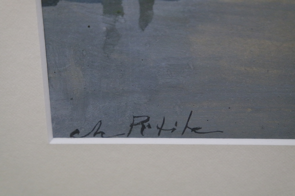 Ch. Petit ( A.C.W. Terhell ) - aquarel - gesigneerd l.o.  kopen? Bied vanaf 169!