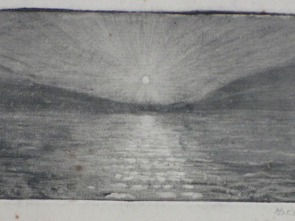 Hein von Essen, Zonsondergang, Ets 1923 kopen? Bied vanaf 45!