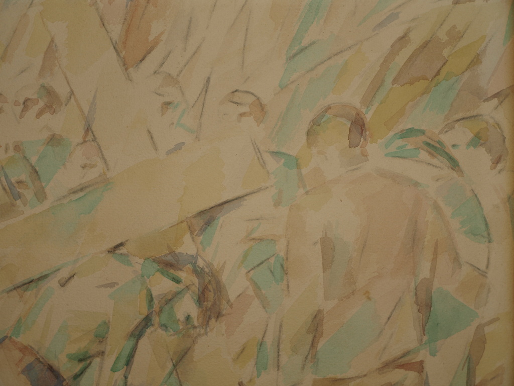 Religieuze kunst - Aquarel – Kruisgang Jezus  – Gesigneerd – 1953 kopen? Bied vanaf 50!