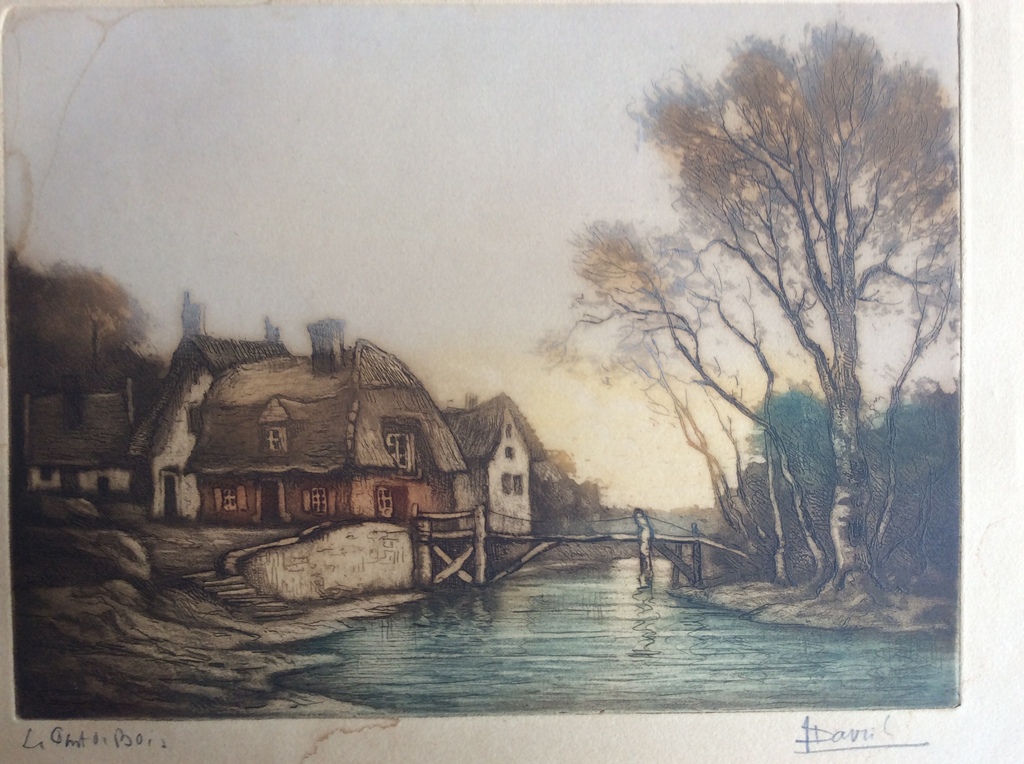 Louis Davril - kleurenets, ca. 1935 kopen? Bied vanaf 1!
