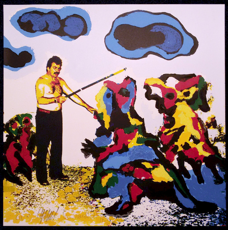 Karel Appel - De tovenaar, handgesigneerde zeefdruk kopen? Bied vanaf 1!