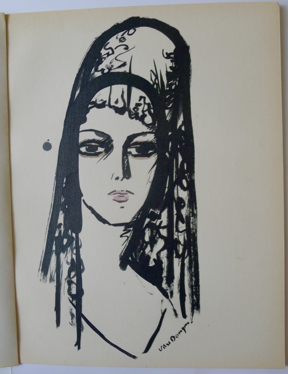 Kees van Dongen, "Espagnole" één van de 8 pochoirs uit "van Dongen uit 1925 verkocht voor € 295!