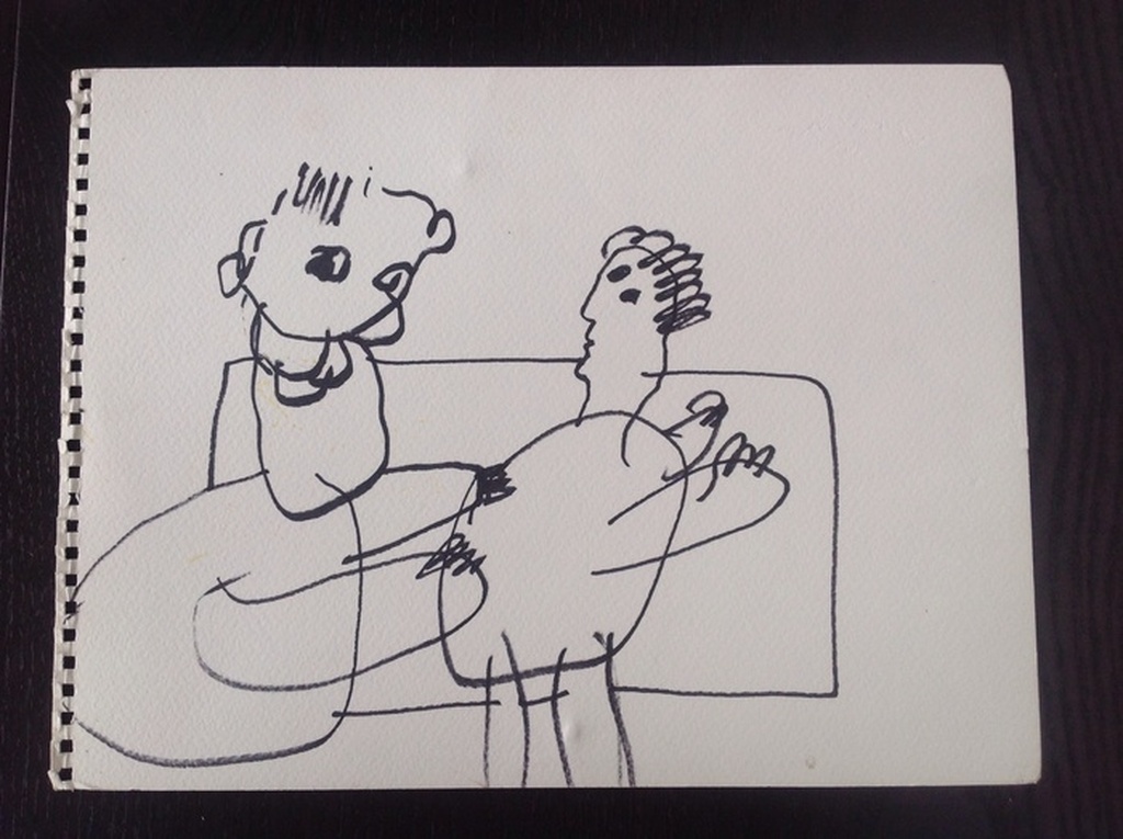 'tweetjes' tekening uniek werk op papier, met certificaat Herman Brood Museum kopen? Bied vanaf 1!