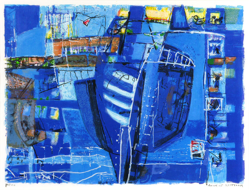 Anneke Peereboom: Zeefdruk, Zonder titel II verkocht voor € 50!