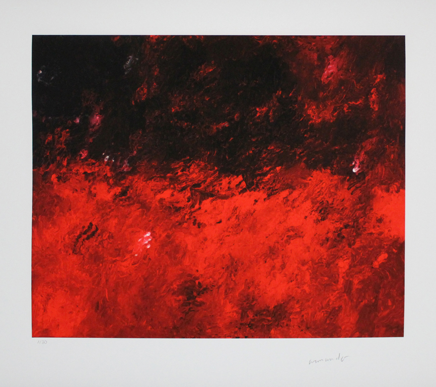 Armando - 'Landschaft' - Gesigneerde giclée - Oplage 30 ex. - 2014 verkocht voor € 175!