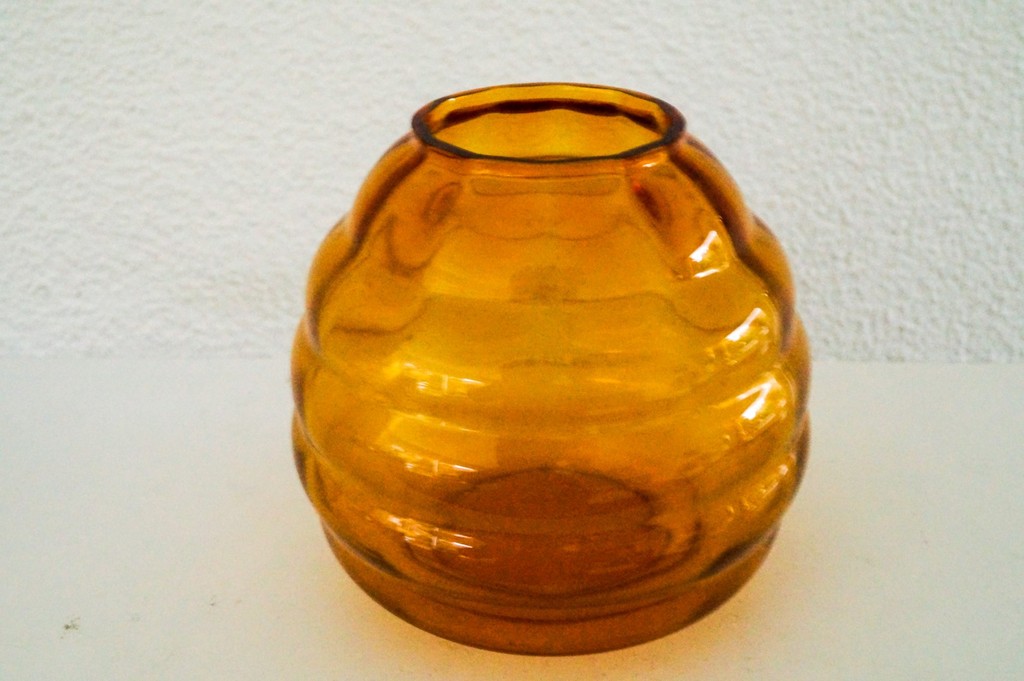 A.D. Copier amberkleurige Flora vaas kopen? Bied vanaf 25!