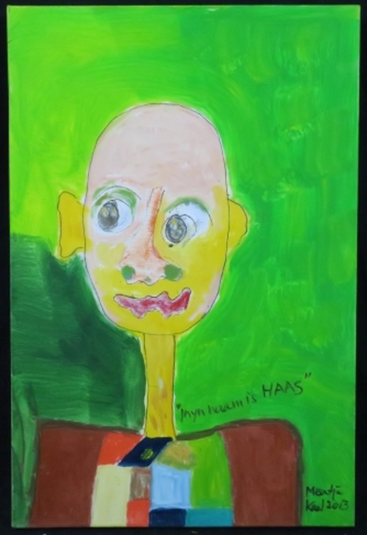 Meertje Kaal: Acryl op doek, Mijn naam is HAAS kopen? Bied vanaf 1!