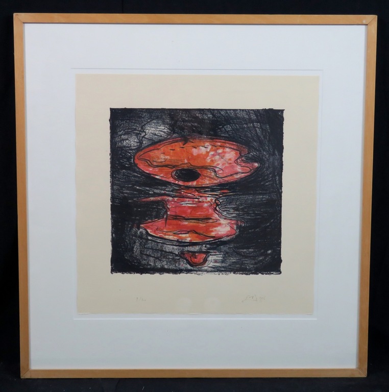 Frank van den Broeck: Litho, Z.T. - Ingelijst verkocht voor € 55!