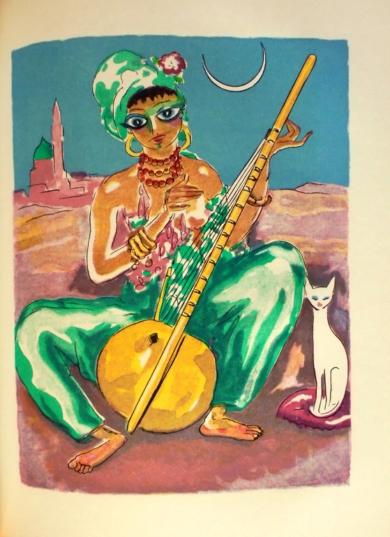 Kees van Dongen - Houtgravure 1955 - Zobèida chante pour Ghanem kopen? Bied vanaf 25!