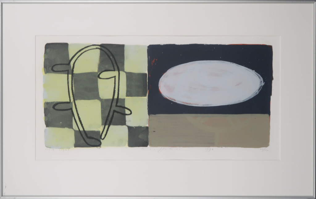 Piet Warffemius: Litho, Black light - Ingelijst verkocht voor € 40!