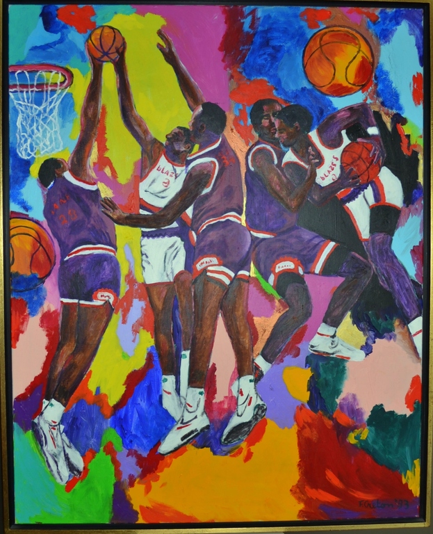 Basketbal tafereel kopen? Bied vanaf 1100!