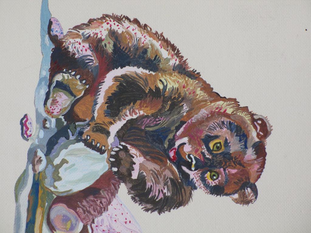 Marliz Frencken, Twee Beertjes, Olieverf/doek 1989 kopen? Bied vanaf 145!