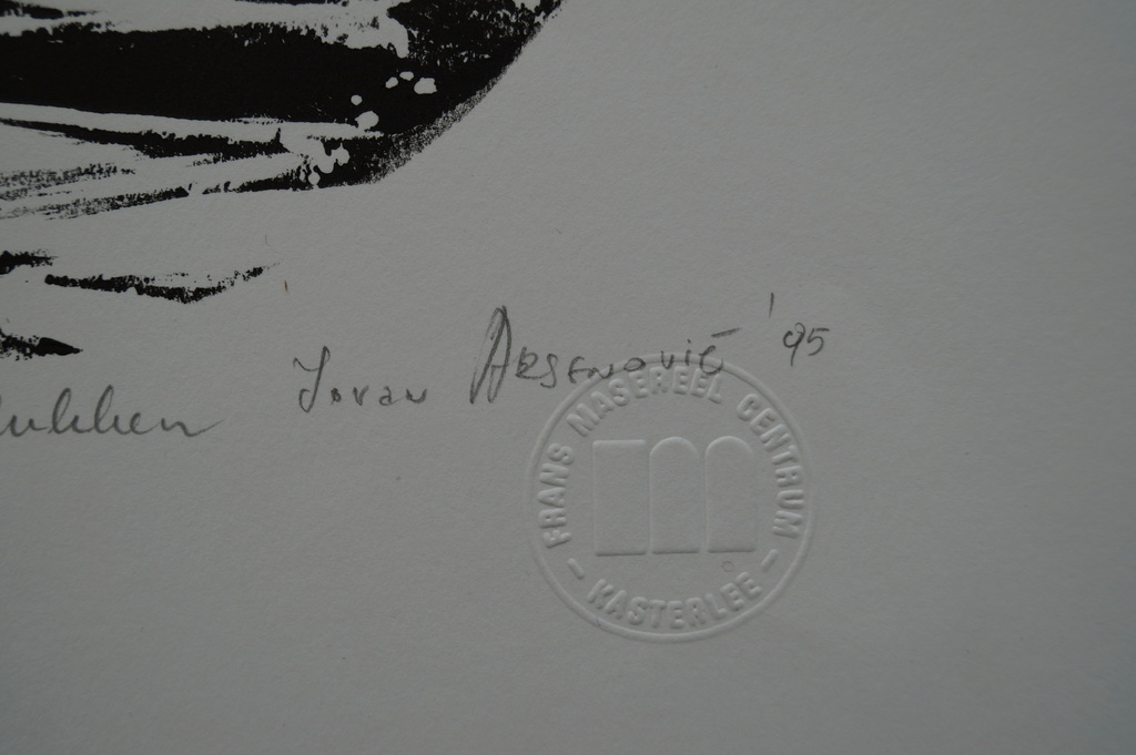 Gesigneerde litho - Stempel Frans Masereel Centrum - Kasterlee kopen? Bied vanaf 18!