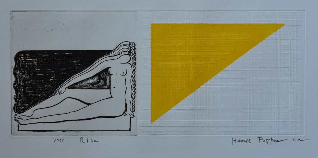 Hannes Postma - Hannes Postma # VOOR RINA # epreuve d'artiste/ gesigneerd , ca. 1995 kopen? Bied vanaf 34!