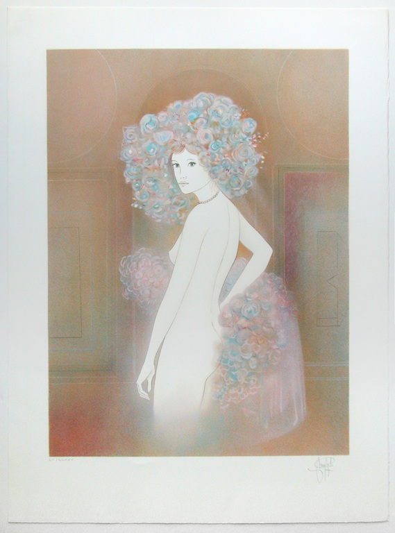 Guy Ribes, 'Nu' – originele kleurenlitho, gesigneerd kopen? Bied vanaf 50!