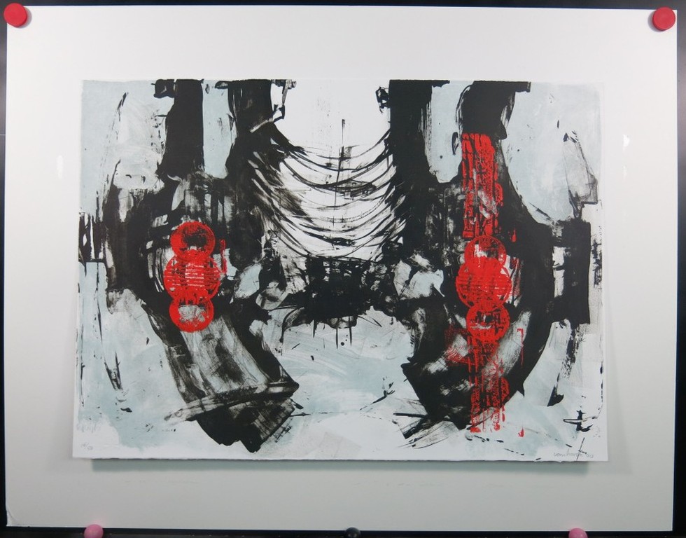 Hans Vanhorck: Zeefdruk, Zonder titel kopen? Bied vanaf 20!