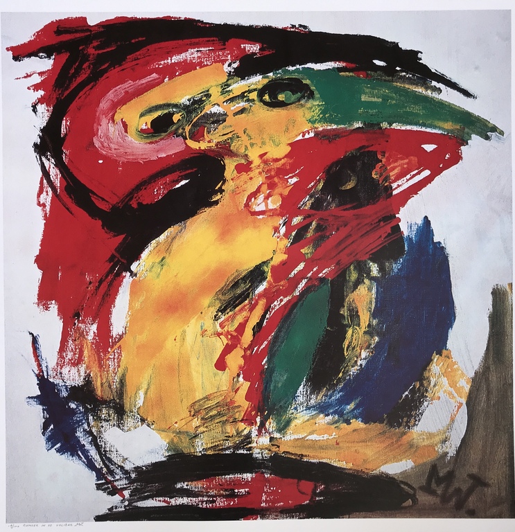 Martin van Wordragen - Martin van Wordragen: Zeefdruk, Rumoer in de Voleire verkocht voor € 60!