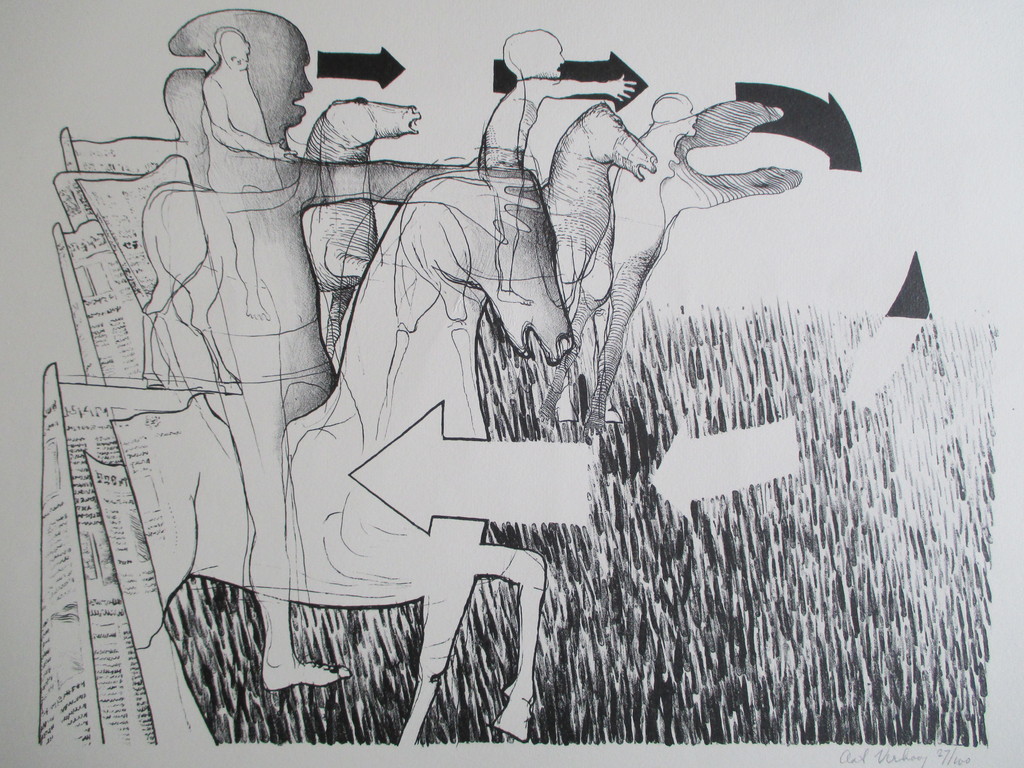 Aat Verhoog, litho kopen? Bied vanaf 45!