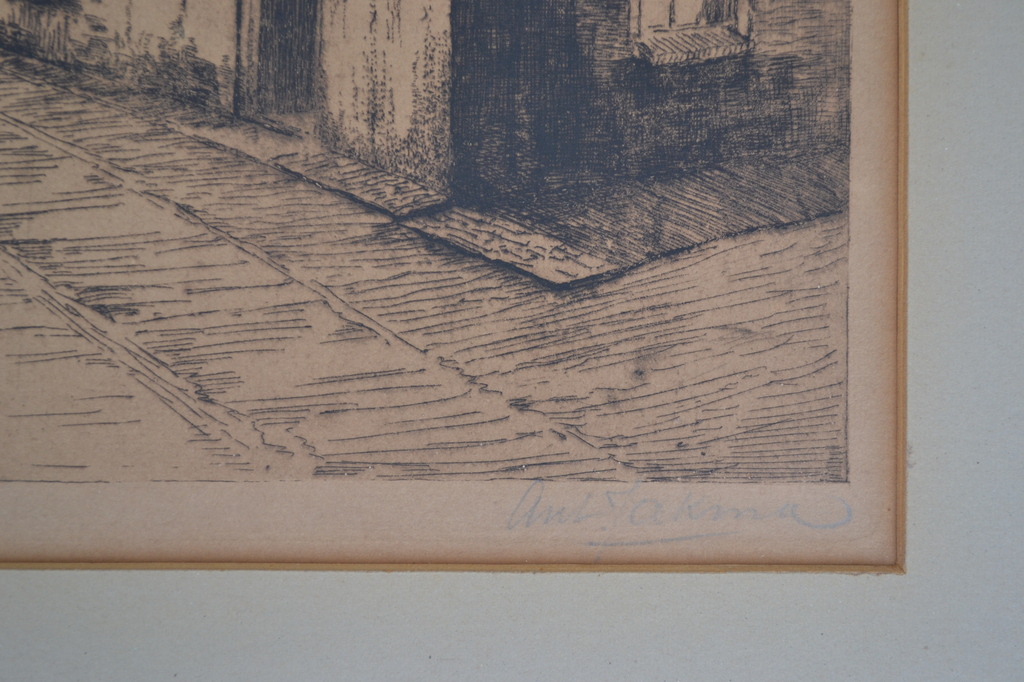 Johannes Antonius (Anton) Jakma (1880-1967) - Ets - Muntengang Deventer kopen? Bied vanaf 1!