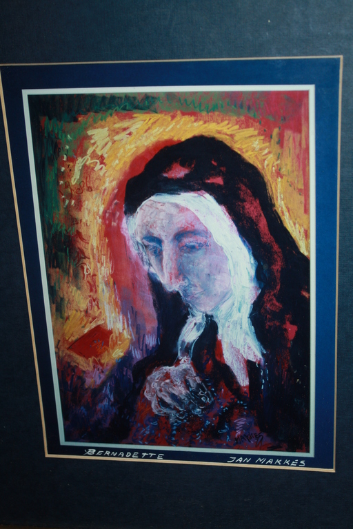JAN MAKKES gemengde techiek SCHILDERIJ VROUW met opdracht verkocht voor € 50!
