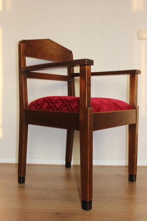 2 Amsterdamse School fauteuil stoelen: Maker onbekend kopen? Bied vanaf 300!