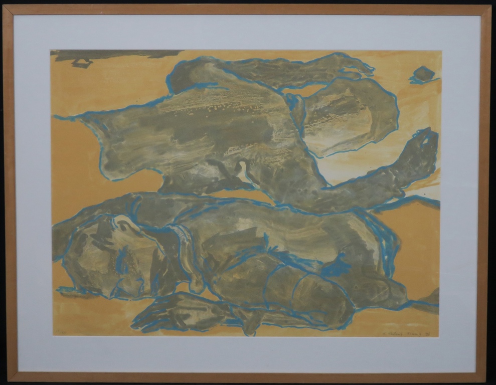 Koen Ebeling Koning: Litho, Duo - Ingelijst kopen? Bied vanaf 1!