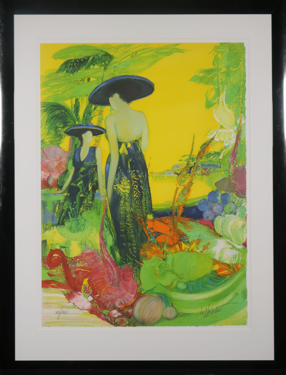 Gerard le Nalbaut: Litho, Soleil sur la buie - Ingelijst verkocht voor € 60!