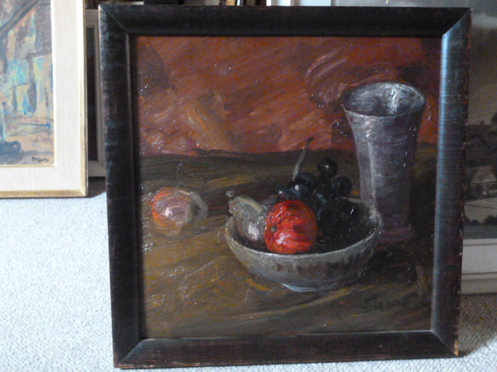 Jos van de Wall Perné - olieverf - Stilleven met fruit kopen? Bied vanaf 95!