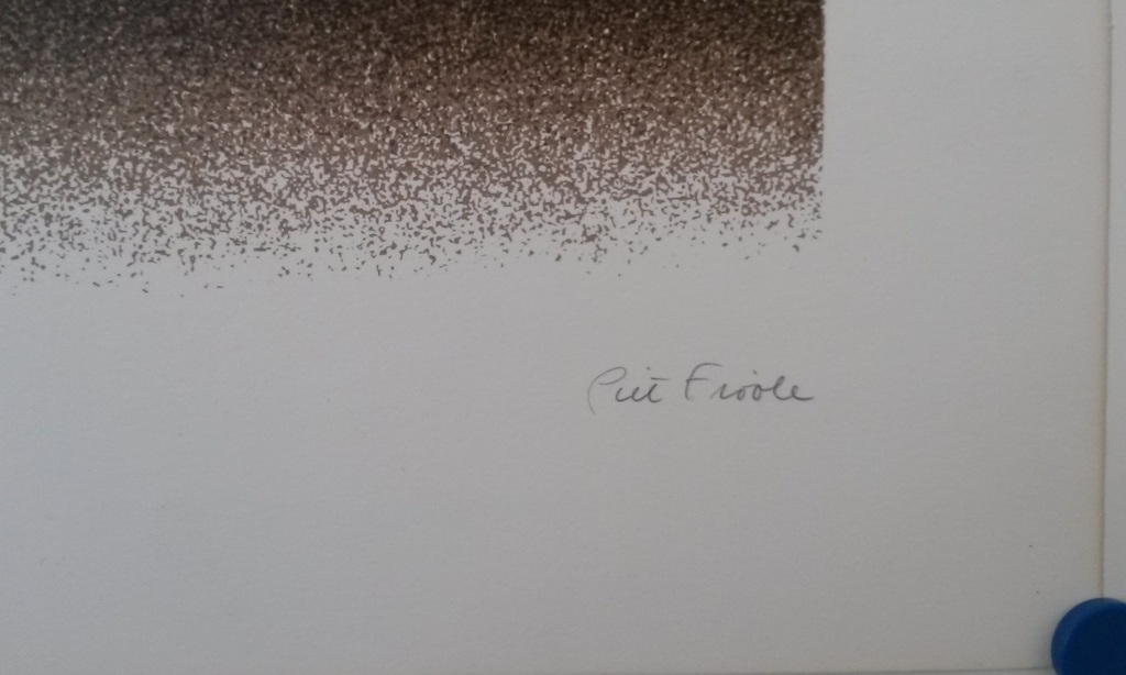 Piet Fioole - zeefdruk - Aarde kopen? Bied vanaf 40!