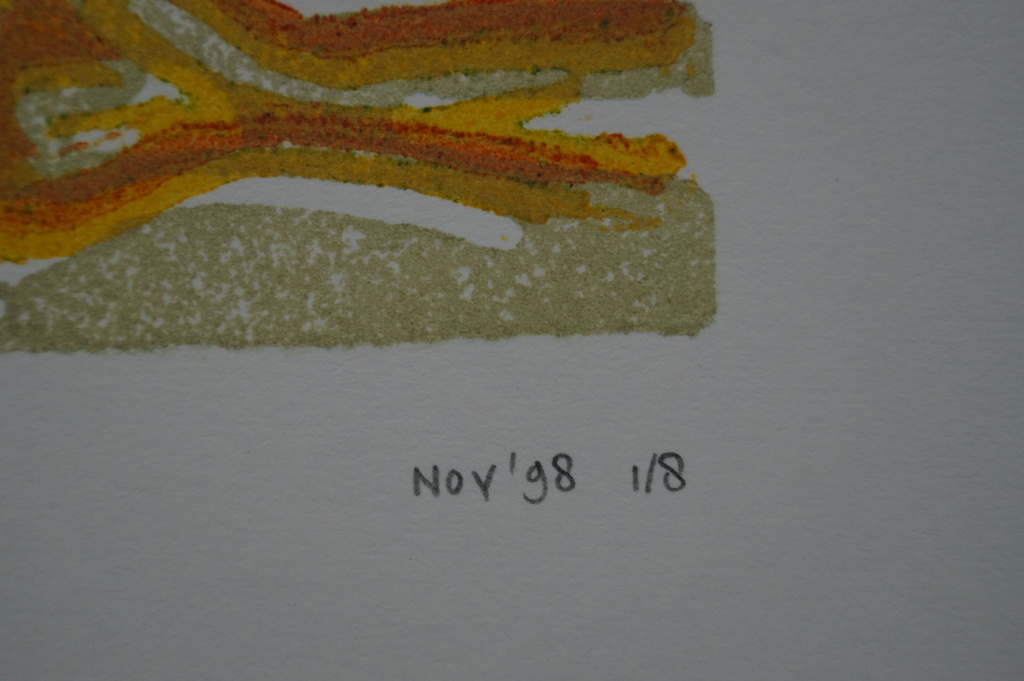 Saskia van Broekhoven - gesigneerde linosnede - stilleven pijp en mok kopen? Bied vanaf 15!