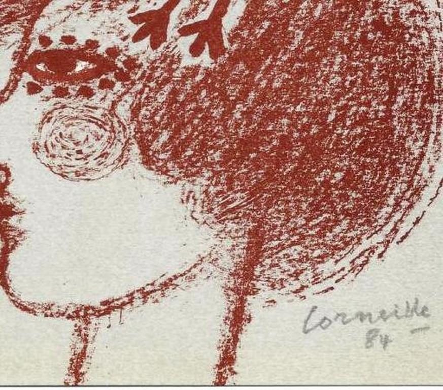 Corneille: vrouw,vogel en zon in grijs kopen? Bied vanaf 1!