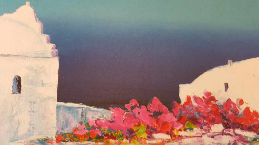 SERGE FENECH -PAYSAGE DE GRECE, zomerse lithografie, handgesigneerd kopen? Bied vanaf 1!