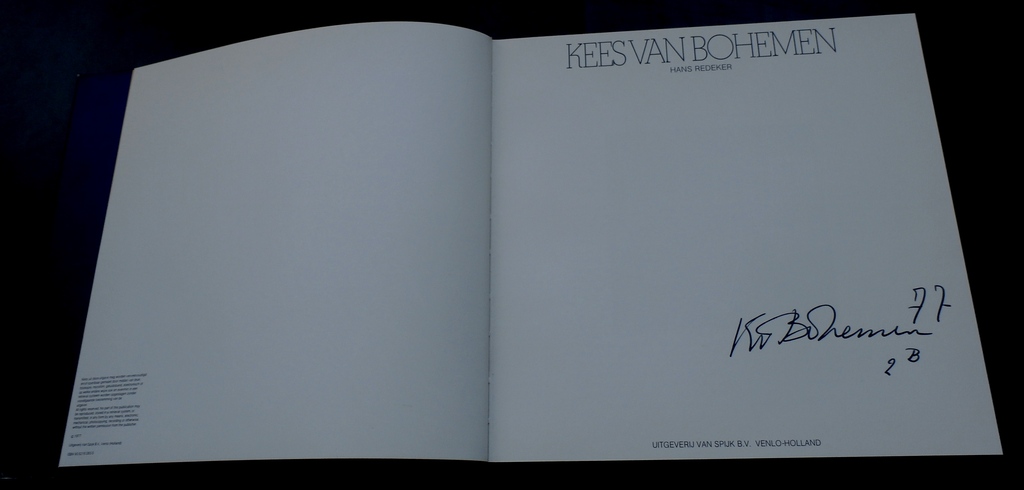 Kees van Bohemen - gesigneerd boek - 1977 kopen? Bied vanaf 125!