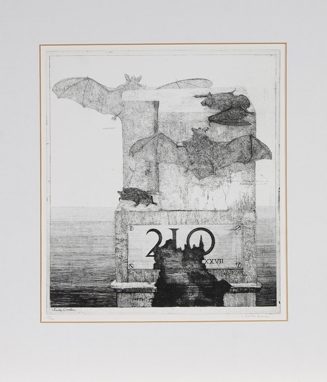 Charles Donker, ets uit het boek "Dagboek van Rhijnauwen, verkocht voor € 180!