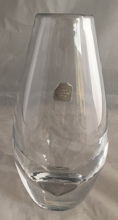 Max Verboeket voor de Kristalunie - blank glazen conische vaas kopen? Bied vanaf 25!